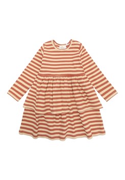 The New Fro LS rib dress - Cedar Wood